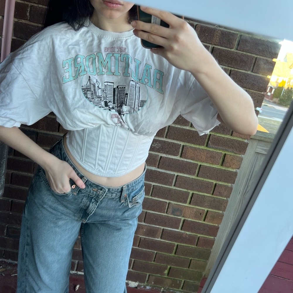 BERSHKA Corset Top - cotton

Baltimore print - size S